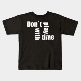 D.P.W.T. White text. Kids T-Shirt